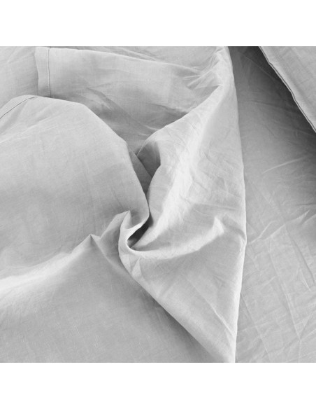 Set di lenzuola in lino e cotone tinta unita Set di lenzuola in lino e cotone tinta unita