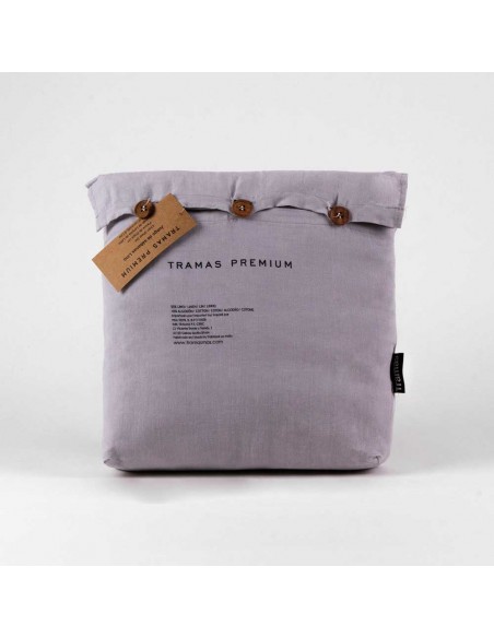 Set di lenzuola in lino e cotone tinta unita Set di lenzuola in lino e cotone tinta unita