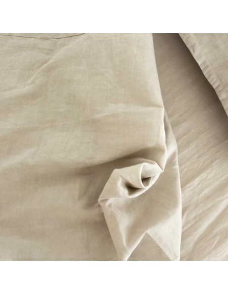 Set di lenzuola in lino e cotone tinta unita Set di lenzuola in lino e cotone tinta unita