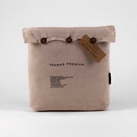 Set di lenzuola in lino e cotone tinta unita