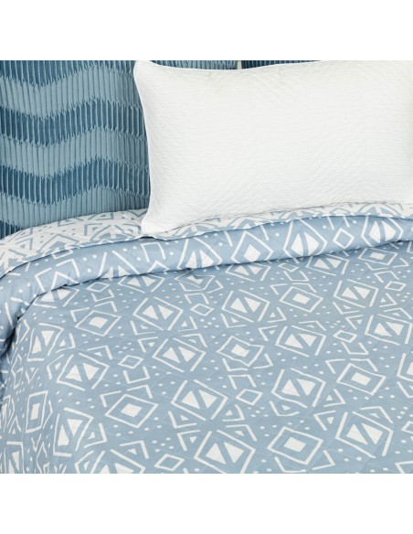 Copriletto bouti Tiber indaco