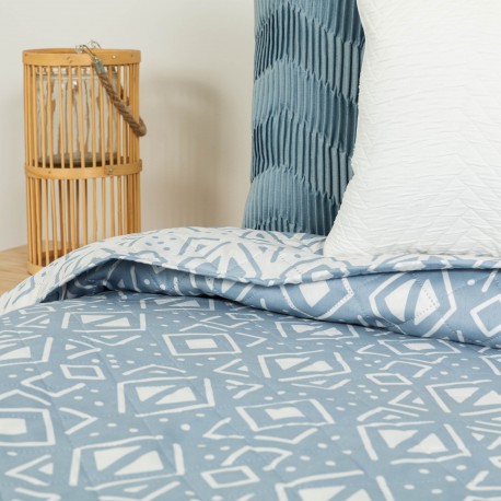 Copriletto bouti Tiber indaco