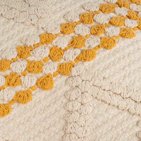 Cuscino quadrato cotone Basette 45x45 - federa + imbottitura