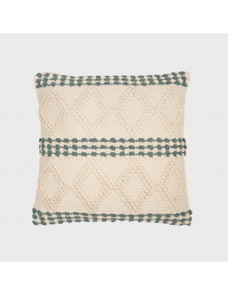 Cuscino quadrato cotone Basette 45x45 - federa + imbottitura Cuscino quadrato cotone Basette 45x45 - federa + imbottitura