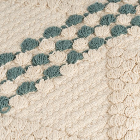 Cuscino quadrato cotone Basette 45x45 - federa + imbottitura