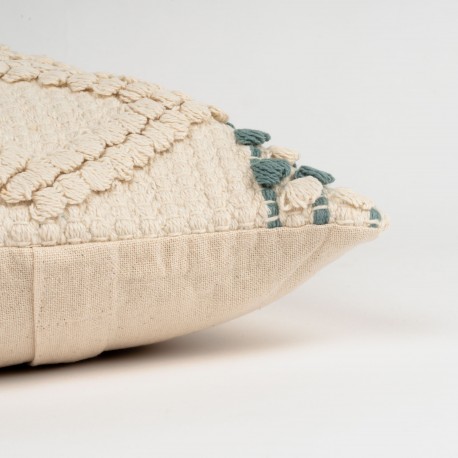 Cuscino quadrato cotone Basette 45x45 - federa + imbottitura