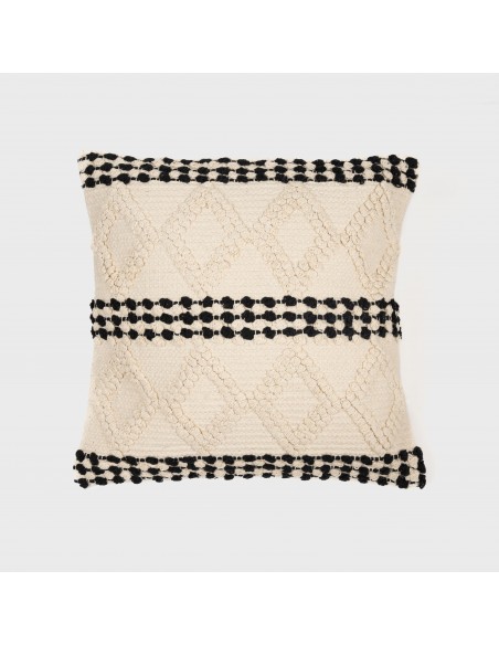 Cuscino quadrato cotone Basette 45x45 - federa + imbottitura Cuscino quadrato cotone Basette 45x45 - federa + imbottitura