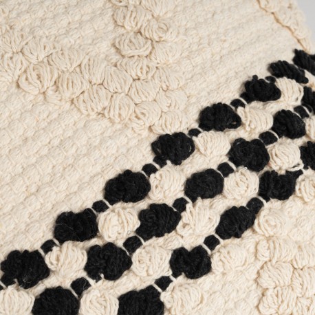 Cuscino quadrato cotone Basette 45x45 - federa + imbottitura