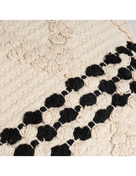 Cuscino quadrato cotone Basette 45x45 - federa + imbottitura Cuscino quadrato cotone Basette 45x45 - federa + imbottitura