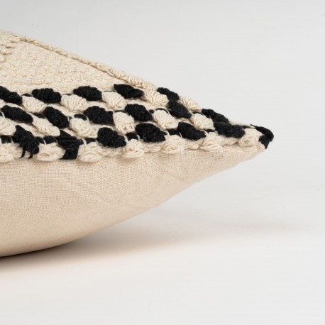 Cuscino quadrato cotone Basette 45x45 - federa + imbottitura