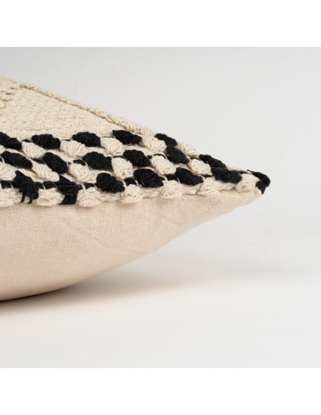 Cuscino quadrato cotone Basette 45x45 - federa + imbottitura Cuscino quadrato cotone Basette 45x45 - federa + imbottitura