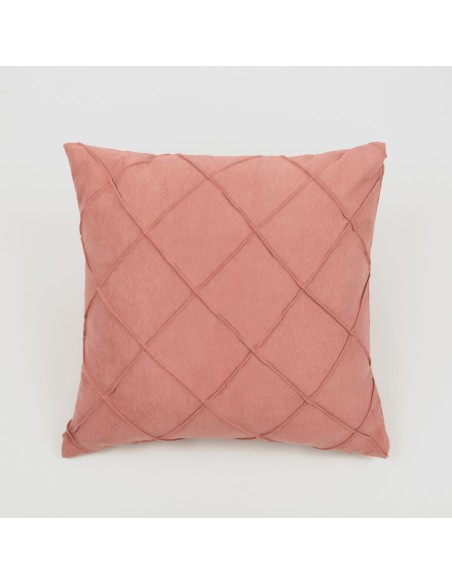 Cuscino quadrato New Rombo scamosciato  50x50 - federa + imbottitura Cuscino quadrato New Rombo scamosciato  50x50 - federa + imbottitura