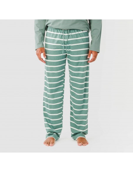 Pigiama lungo uomo cotone Raya Sailor verde veronese Pigiama lungo uomo cotone Raya Sailor verde veronese