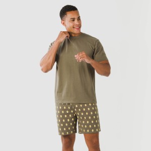 Pigiama corto cotone uomo Taleb verde 2