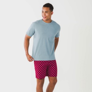 Pigiama corto cotone uomo Benetto blu indaco 2
