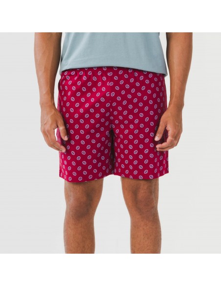 Pigiama corto cotone uomo Benetto blu indaco Pigiama corto cotone uomo Benetto blu indaco