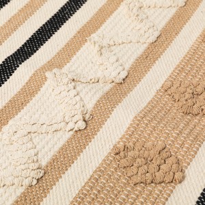 Tappeto cotone Parparela beige - nero 2