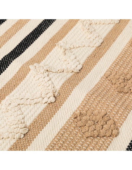 Tappeto cotone Parparela beige - nero
