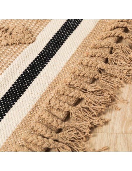 Tappeto cotone Parparela beige - nero