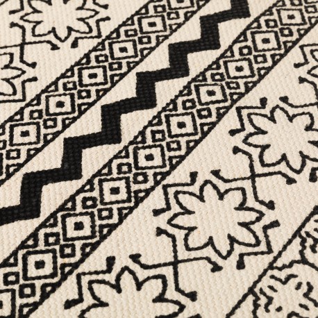 Tappeto cotone Galatea bianco - nero