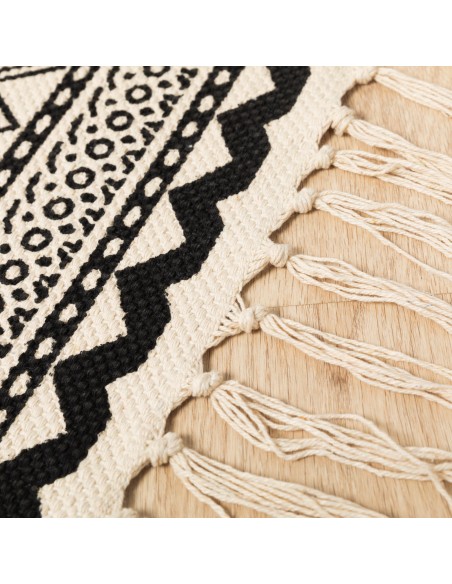 Tappeto cotone Galatea bianco - nero
