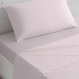 Set di lenzuola cotone Maddy malva rosa