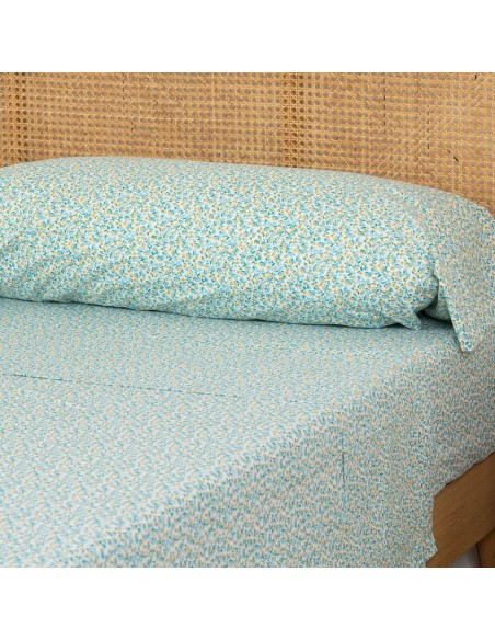 Set di lenzuola percalle Uriva verde tiffany Set di lenzuola percalle Uriva verde tiffany