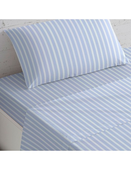 Set di lenzuola percalle Raya Marsella indaco Set di lenzuola percalle Raya Marsella indaco