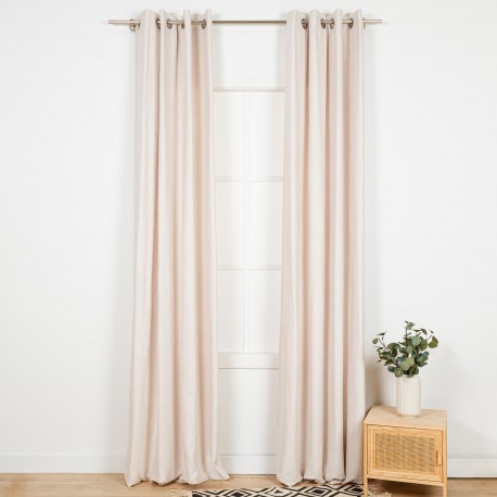 Tenda in pelle scamosciata tinta unita