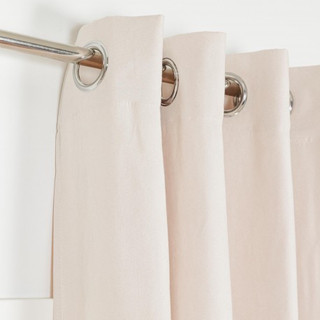 Tenda in pelle scamosciata tinta unita