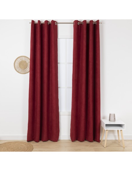 Tenda in pelle scamosciata tinta unita Tenda in pelle scamosciata tinta unita