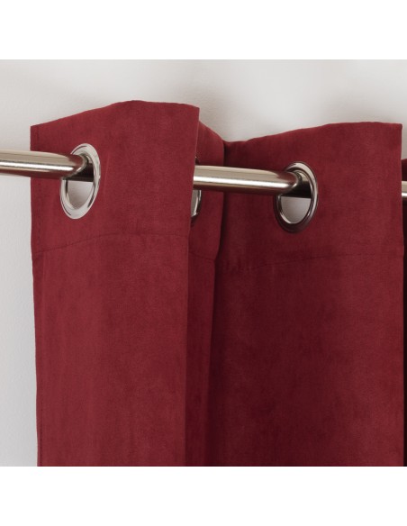 Tenda in pelle scamosciata tinta unita Tenda in pelle scamosciata tinta unita