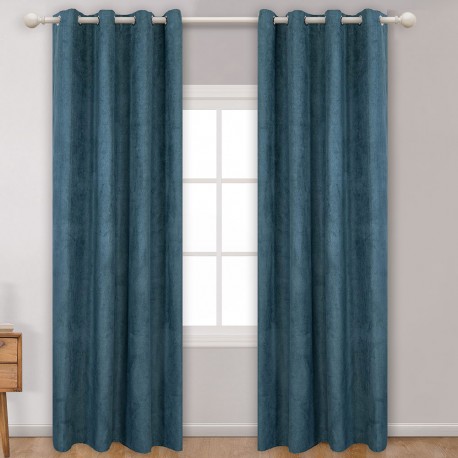 Tenda in pelle scamosciata tinta unita