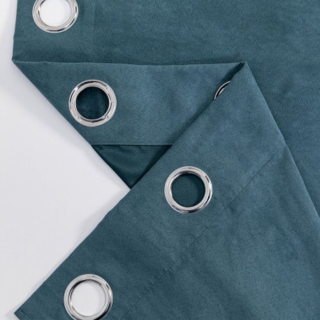 Tenda in pelle scamosciata tinta unita