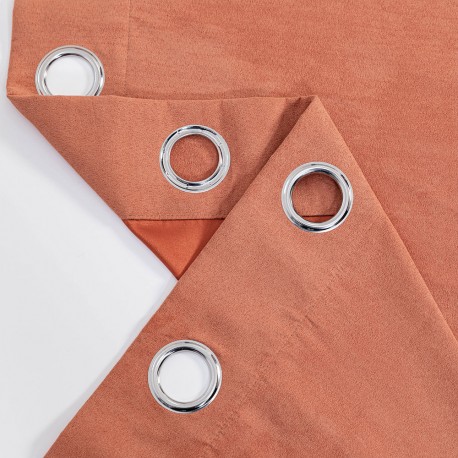 Tenda in pelle scamosciata tinta unita