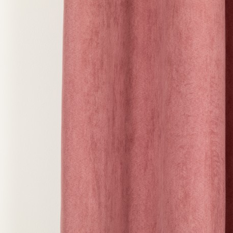 Tenda in pelle scamosciata tinta unita