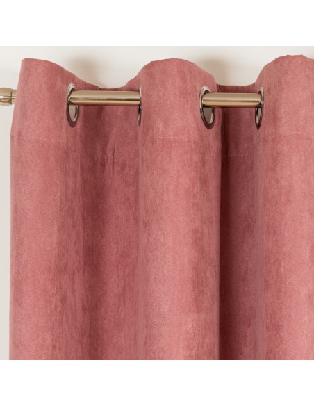 Tenda in pelle scamosciata tinta unita