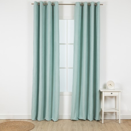 Tenda in pelle scamosciata tinta unita