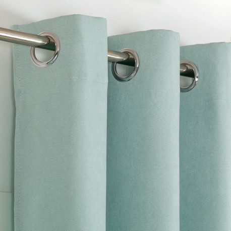 Tenda in pelle scamosciata tinta unita