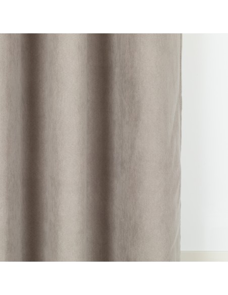 Tenda in pelle scamosciata tinta unita