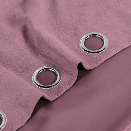 Tenda in pelle scamosciata tinta unita