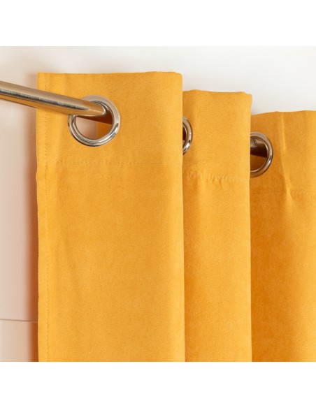 Tenda in pelle scamosciata tinta unita Tenda in pelle scamosciata tinta unita