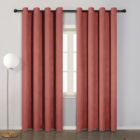 Tenda in pelle scamosciata tinta unita