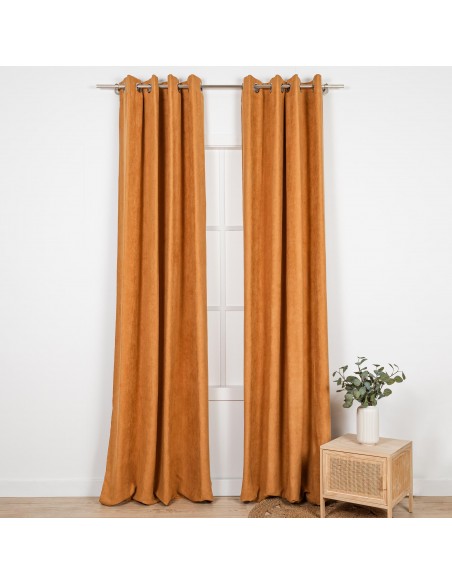 Tenda in pelle scamosciata tinta unita Tenda in pelle scamosciata tinta unita