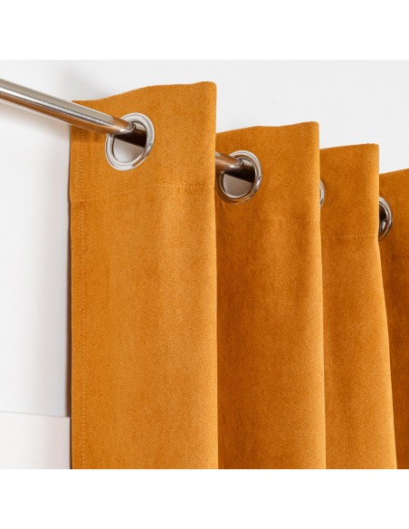 Tenda in pelle scamosciata tinta unita Tenda in pelle scamosciata tinta unita