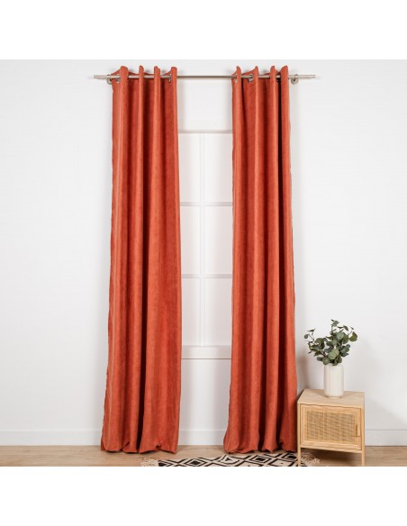 Tenda in pelle scamosciata tinta unita Tenda in pelle scamosciata tinta unita