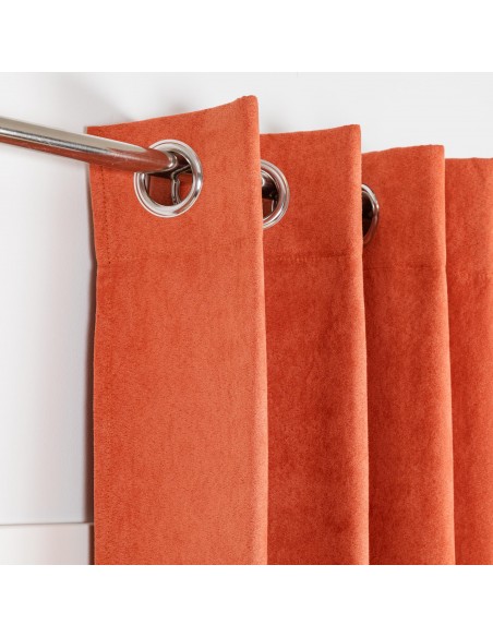 Tenda in pelle scamosciata tinta unita Tenda in pelle scamosciata tinta unita