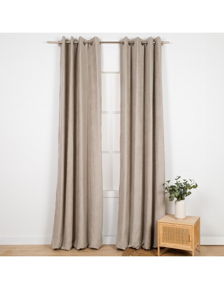 Tenda in pelle scamosciata tinta unita Tenda in pelle scamosciata tinta unita