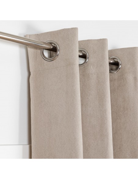 Tenda in pelle scamosciata tinta unita Tenda in pelle scamosciata tinta unita