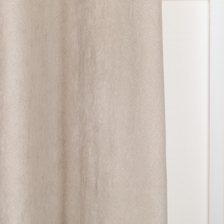 Tenda in pelle scamosciata tinta unita